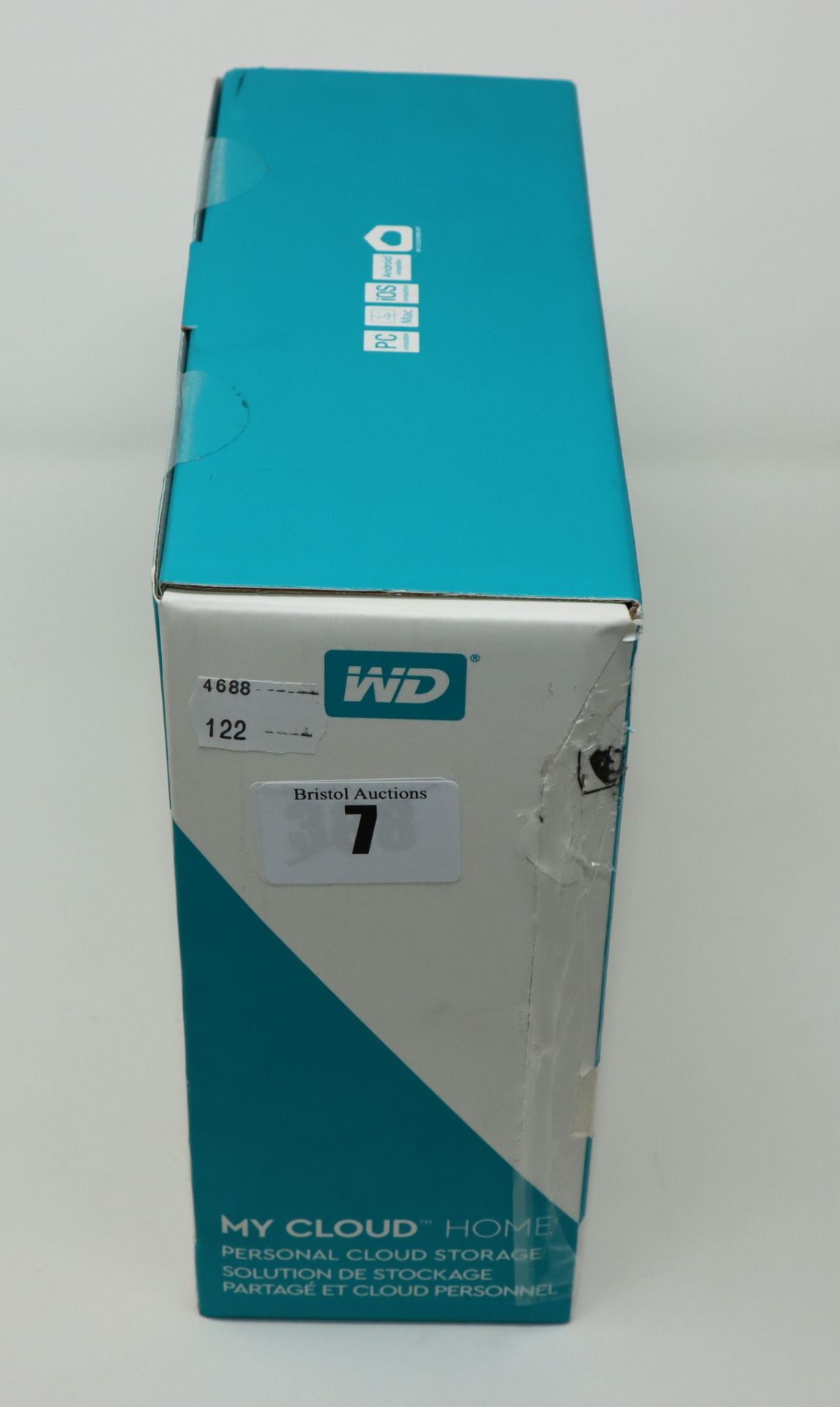 A boxed as new WD 3TB My Cloud Home Personal Cloud (Model: WDBVXC0030HWT-EESN) (Box sealed, cosmetic