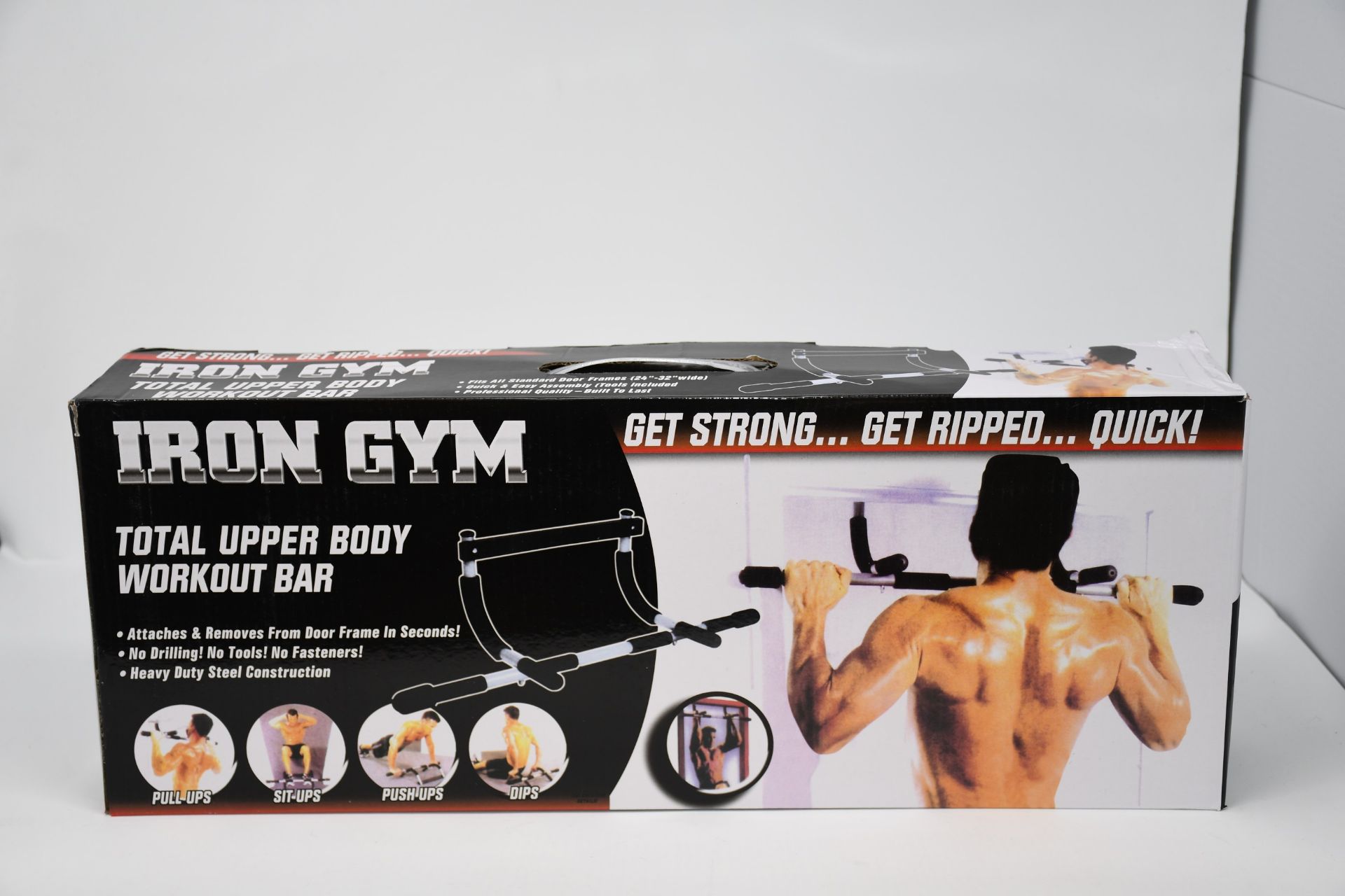 Five boxed as new Iron Gym Total Upper Body Workout Bars.