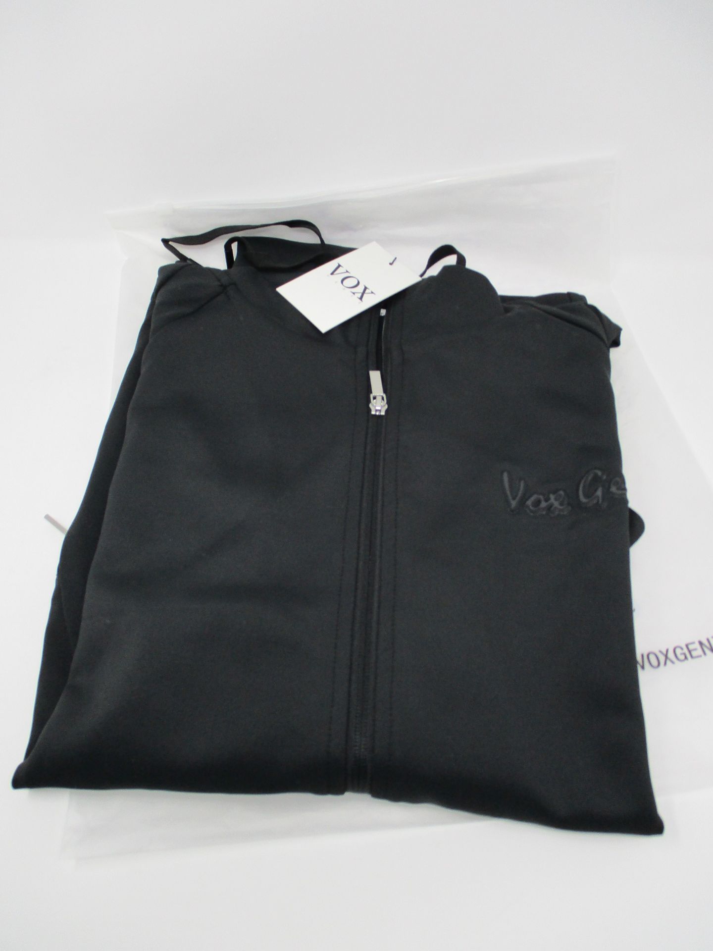 Two as new Vox Gente Embossed Hood size L.