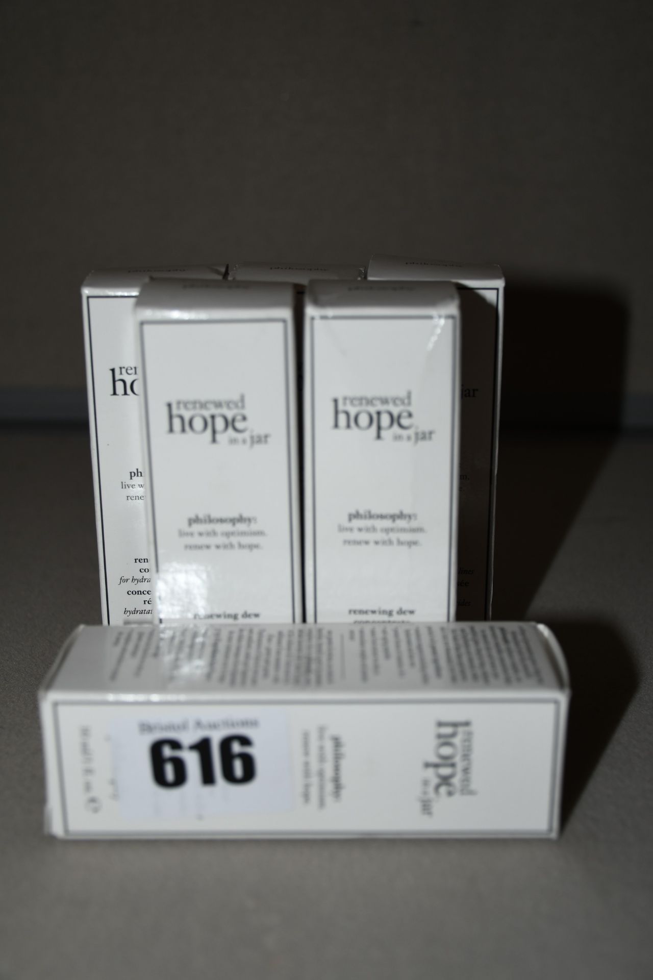 Six boxed as new Philosophy Renewed Hope In a Jar renewing dew concentrate (30ml).