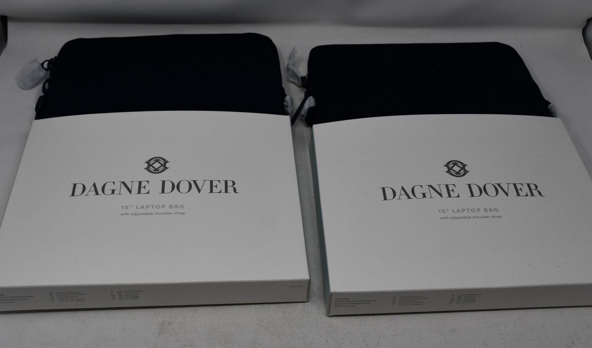 Two as new Dagne Dover 15" laptop bags.