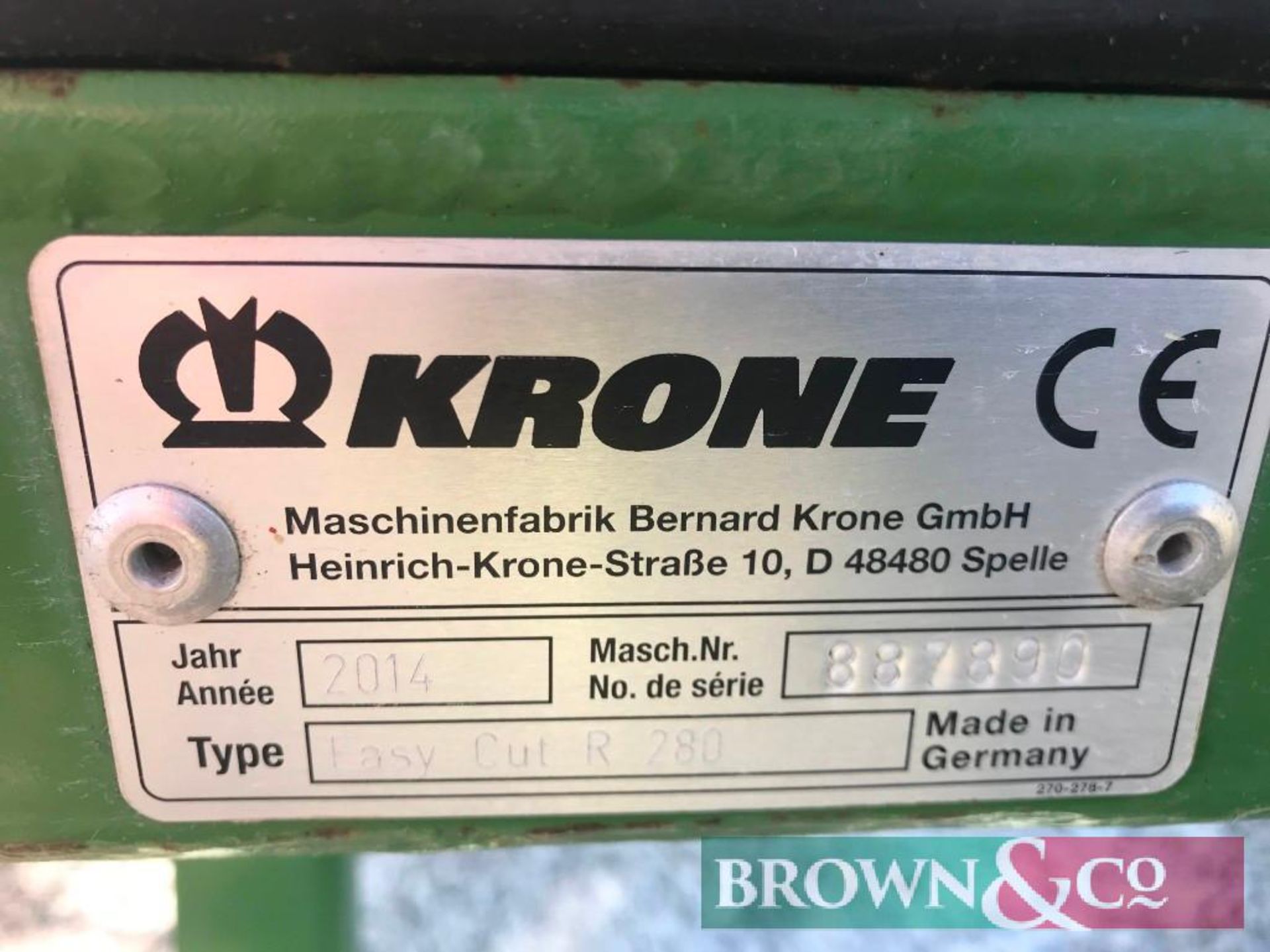 Krone Easy Cut R280 Mower - Image 4 of 4