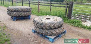 Set of 4 No. Stocks Box Type Row Crop Wheels (ex - McCormick)