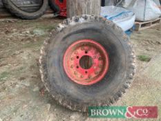 Spare Plough Wheel Tyre and Rim