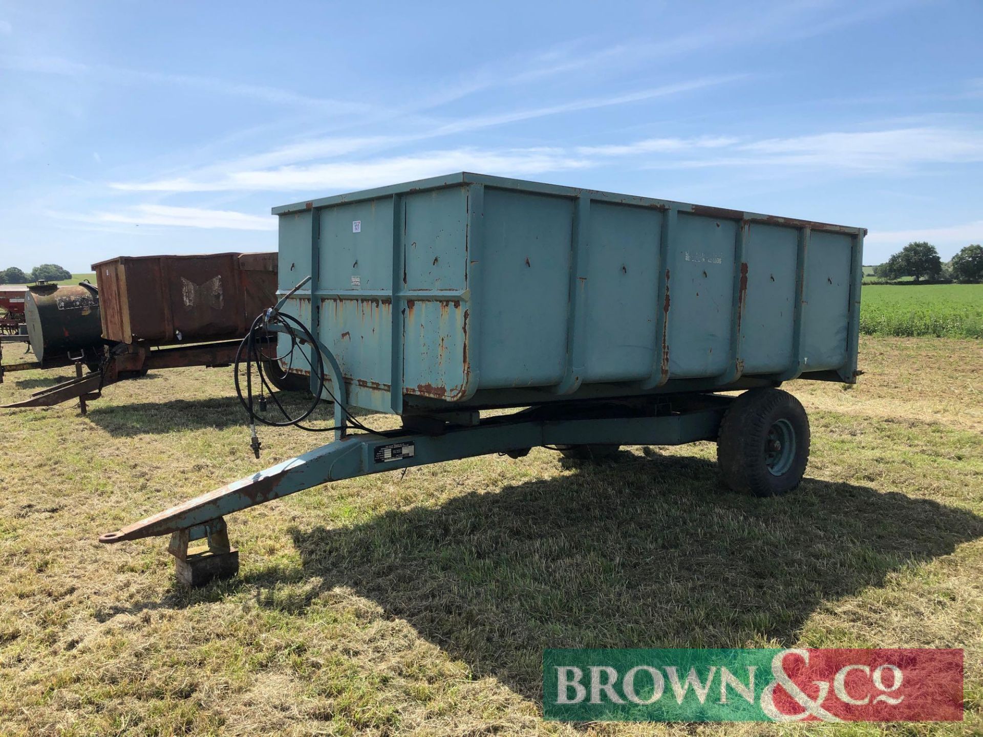 1980 Salop 6.5t single axle hydraulic tipping trailer. Serial No: 803947 - Image 3 of 6