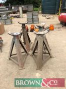 4No. Heavy duty axle stands