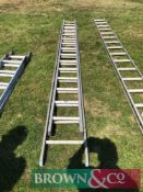 13" extending aluminum ladder (No VAT)