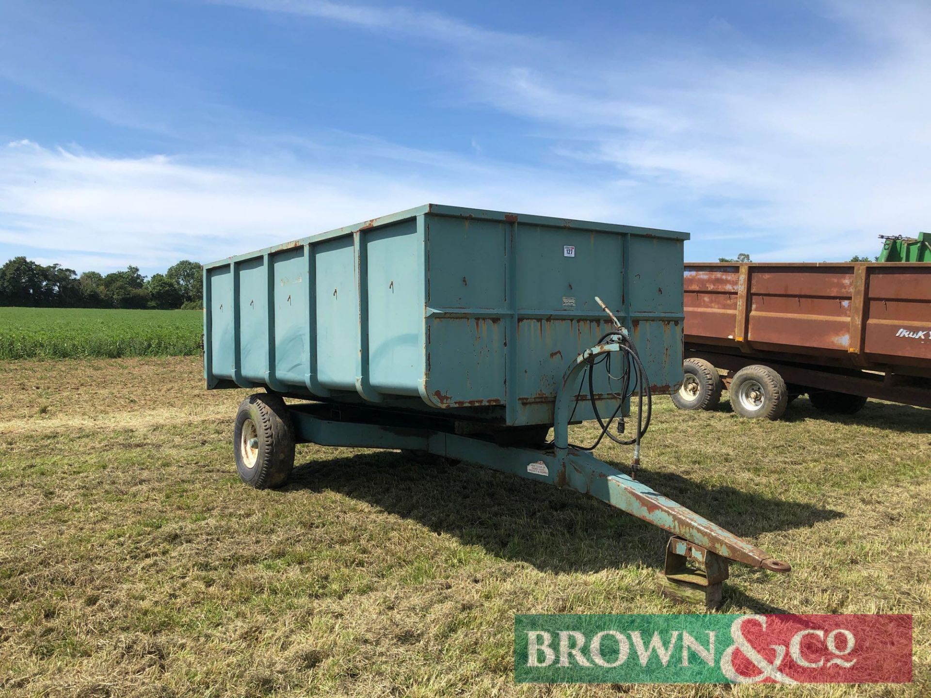 1980 Salop 6.5t single axle hydraulic tipping trailer. Serial No: 803947