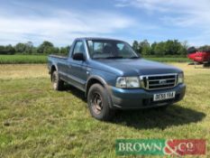 2005 Ford Ranger 4wd pickup, 2500cc, diesel. MOT until 8th June 2020. Reg: DE55 YAA. Mileage: