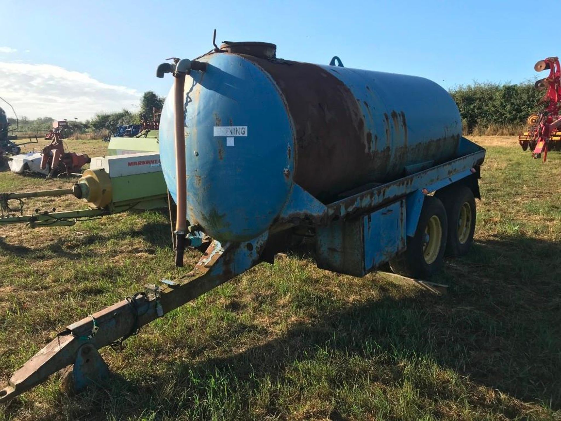 Bunning Tandem Axle Water Bowser/converted Vac tanker, (Spares/Repair) - Image 2 of 4