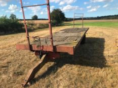 25' Single Axle Flat Bed Trailer