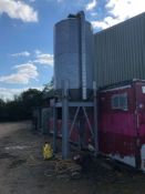 Collinson feed hopper on stand (sold in situ)