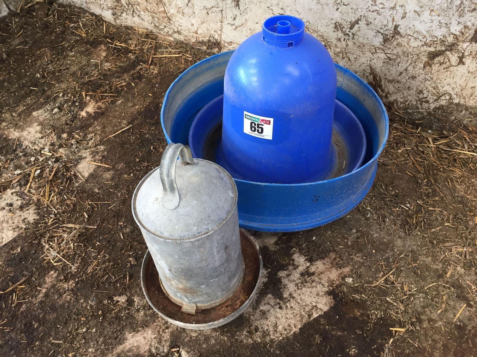 Poultry water and feed dispenser
