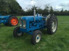 Fordson Super Major 2wd diesel tractor 7.50-16 front and 13.6R36 rear wheels and tyres with swinging