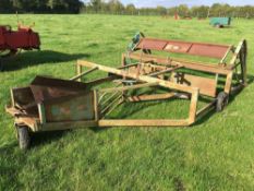 *Cooks F8W flat 8 bale sledge. Serial No: 9100-1. VAT Payable on this lot