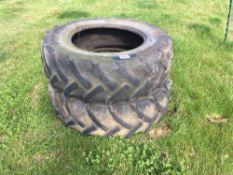 Pair Continental 380/85R28 tyres