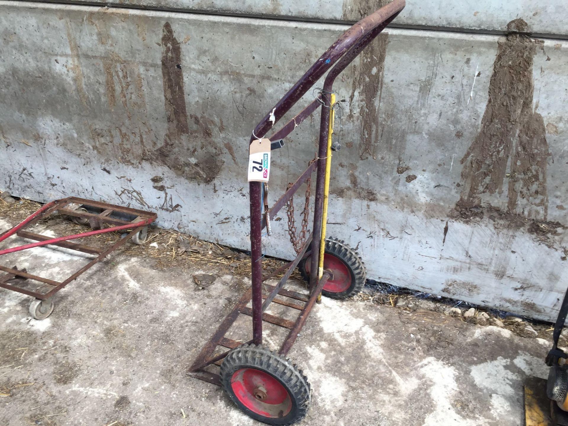 Gas bottle trolley