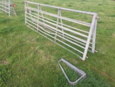 *Galvanised metal gate, 12ft (2). VAT Payable on this lot
