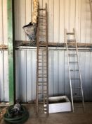 Wooden ladder, 22ft