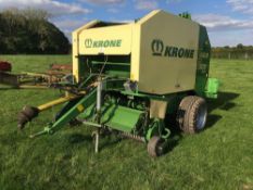 *Krone 1500 VarioPack round baler, string and net wrap. VAT Payable on this lot. Manual and Control