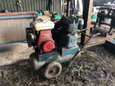 Air Compressor with Honda G400, petrol engine