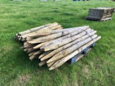 Quantity of wooden posts
