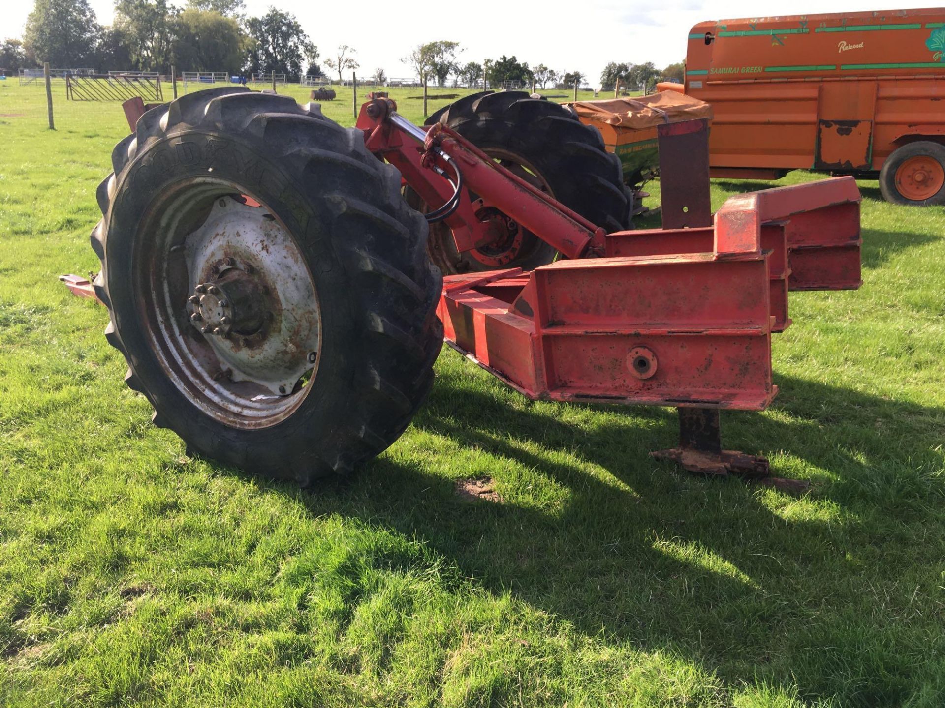 3 leg trailed mole plough with single mole leg and plug - Image 2 of 3