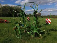 *2012 Krone KW5.52 4 rotor tedder. Serial No: 828393. VAT Payable on this lot.  Manual in the office