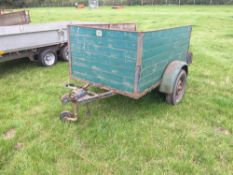 6ft 6" wooden car trailer