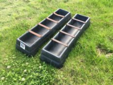 *Pair plastic sheep feed troughs. VAT Payable on this lot