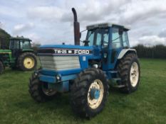 1987 Ford TW25 4WD diesel tractor on 420/70R28 front and 460/85R38 rear wheels and tyres with 3 manu