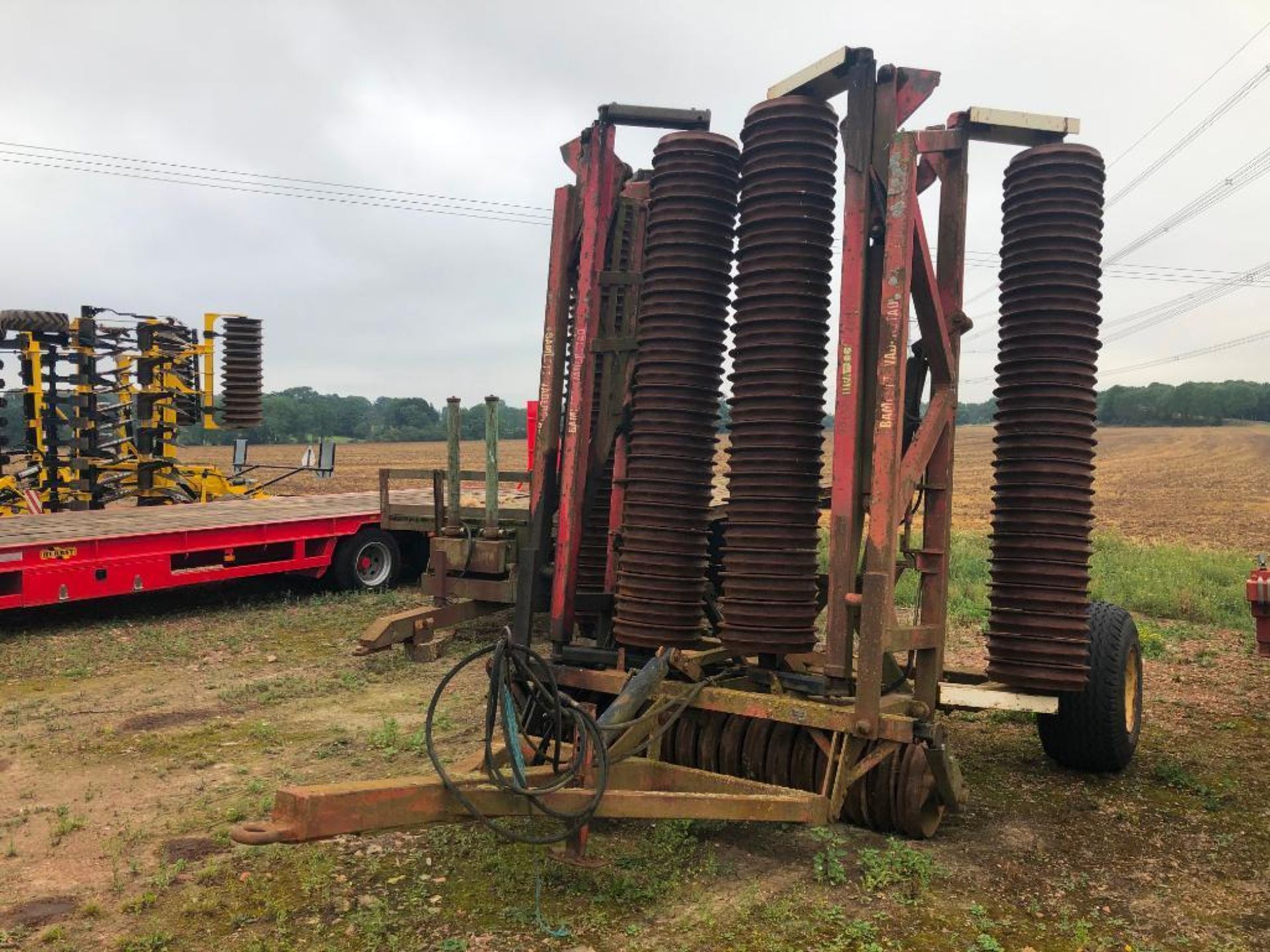 Bamlett-Vaderstad 12.3m Cambridge rolls, hydraulic folding - Image 8 of 8