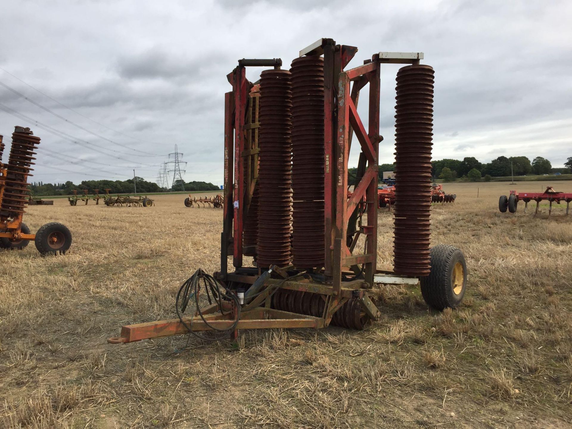 Bamlett-Vaderstad 12.3m Cambridge rolls, hydraulic folding - Image 2 of 8