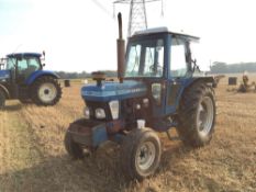 1983 Ford 7610 2wd tractor on 10.00-16SL front and 16.9-34 rear wheels and tyres with manual spools,