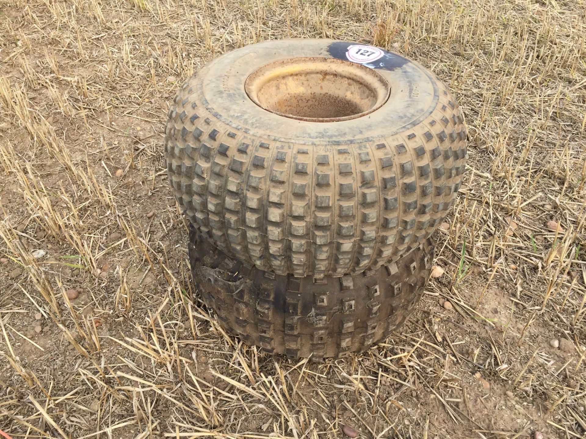 Pair Spare wheels and tyres for Honda trike