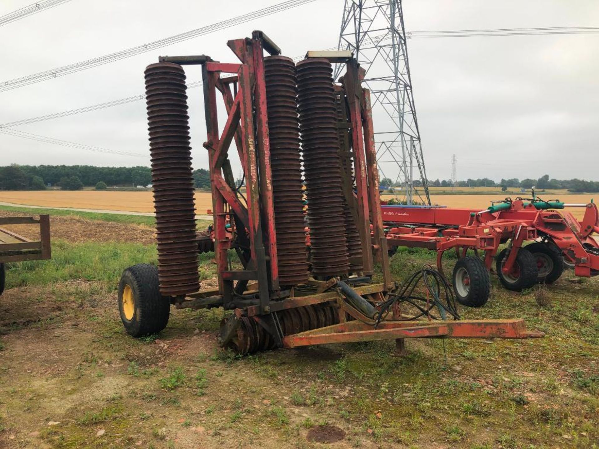 Bamlett-Vaderstad 12.3m Cambridge rolls, hydraulic folding - Image 4 of 8