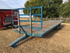 2011 Henton 27ft twin axle bale trailer