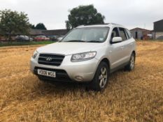 2008 Hyundai Santa Fe CRTS CDX, 5 door, silver, diesel, air-con. MOT Valid until: 5th February 2021.