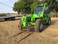 2011 Merlo TurboFarmer P34.7 materials handler c/w PUH and pallet tines on 405/70-24 wheels and tyre