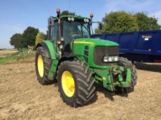 2010 John Deere 6930 Premium 4wd tractor 50kph Autoquad with 3 manual spools TLS front and cab suspe