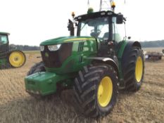 2012 John Deere 6210R 4wd tractor 50Kph Auto Power, 3 manual spools, cab suspension, with Starfire 3