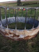 Galvanised cattle ring feeder