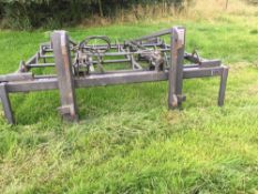 Cherry flat eight bale grab with JCB fittings. Unused (As new) Manual in the office