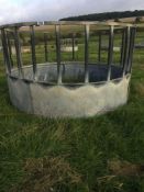 Galvanised cattle ring feeder