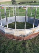 Galvanised cattle ring feeder