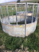 Galvanised cattle ring feeder