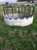 Galvanised cattle ring feeder