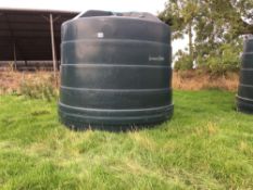 10,000 litre plastic water tank