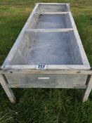 Galvanised trough