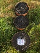 3 Rappa reels with wire